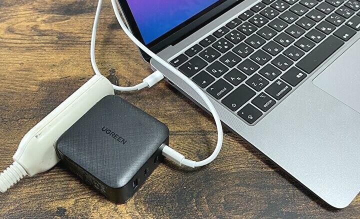 UGREEN 充電器 実機レビュー、M1 MacBook Airも安定動作、窒化ガリウム