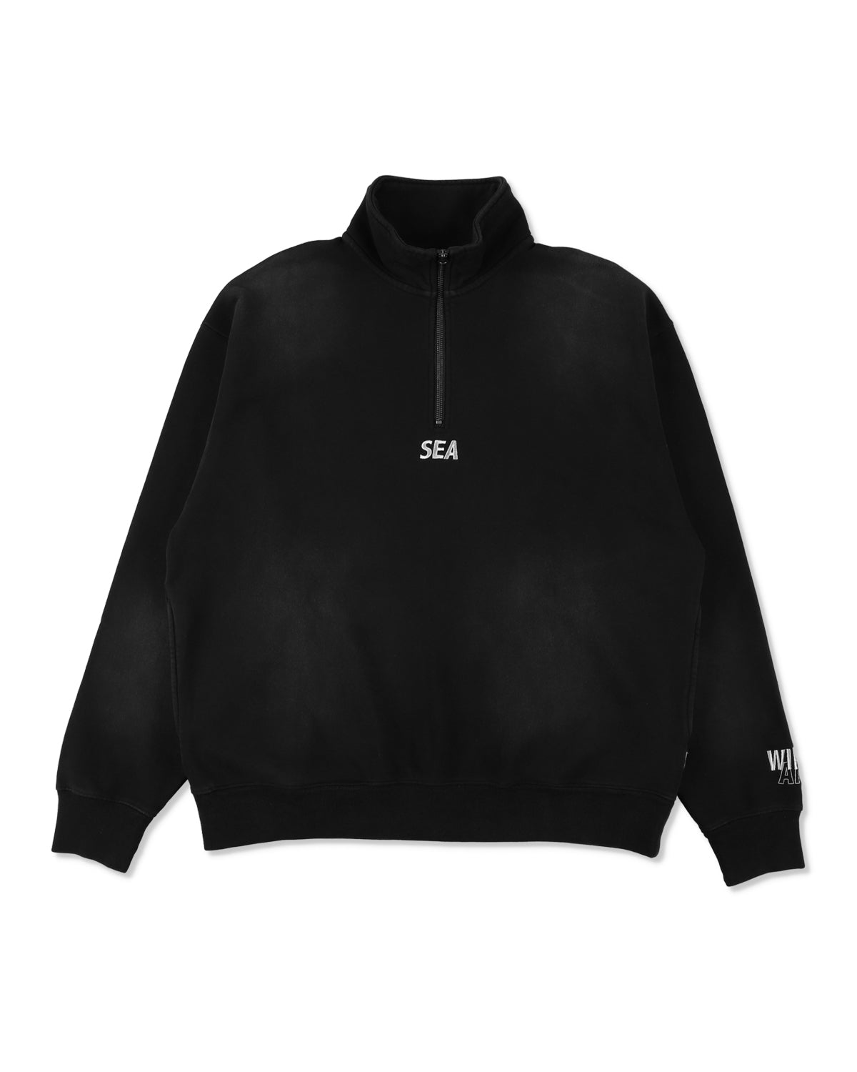 SULFUR DYEING LOGO HALF ZIP SWEATSHIRT – WIND AND SEA