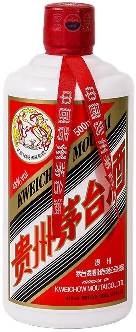 Set Kweichow Moutai (43%), gift box with 2 glasses Kweichow Moutai
