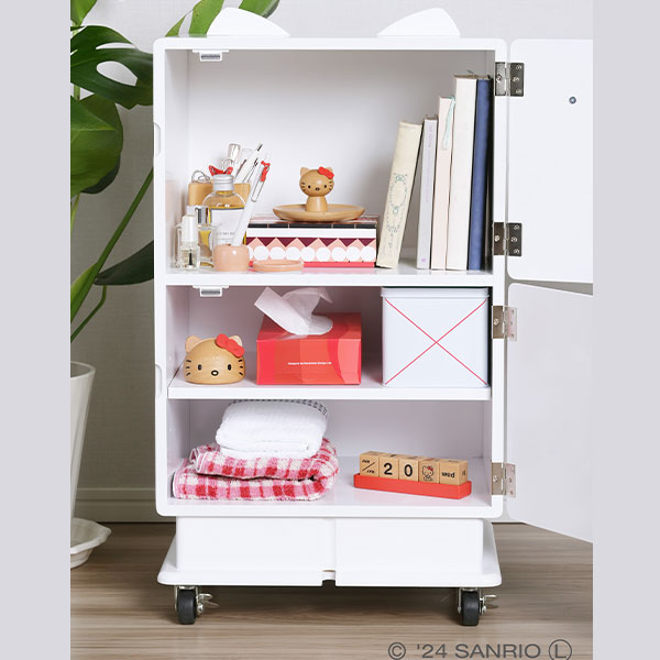 残りわずか】ハローキティ キャスター付きチェスト好評販売中！ | 木の