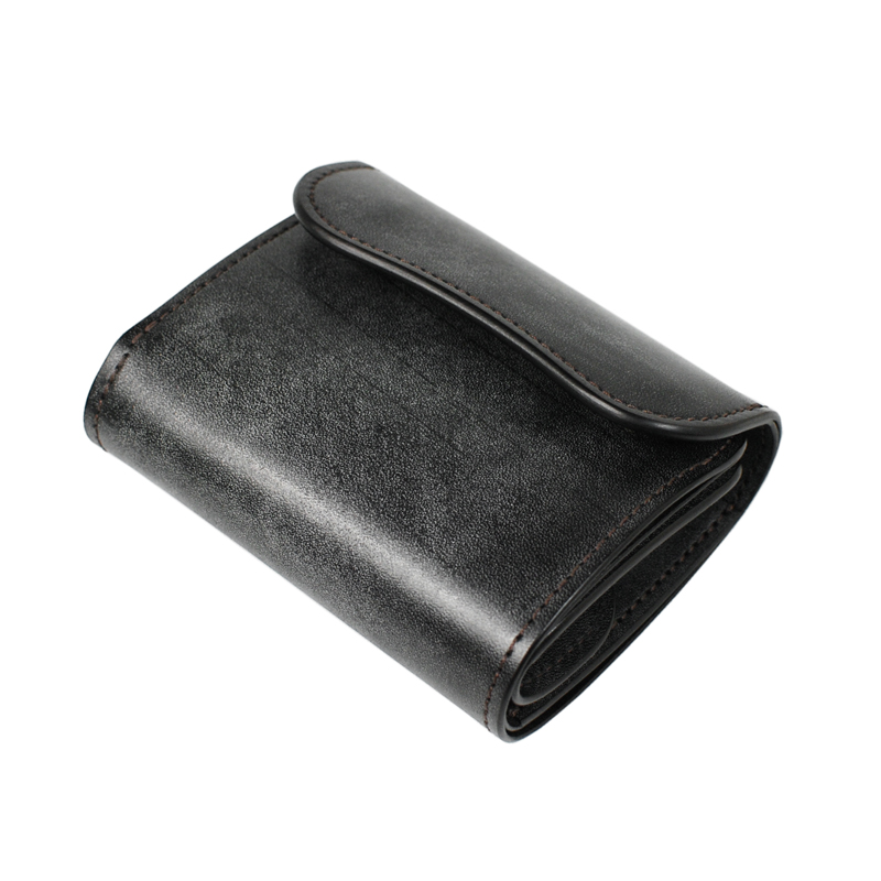 小型三つ折り財布《イーノ》フルグレインブライドル｜WILDSWANS