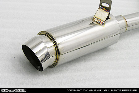 WirusWin】【JB23】ジムニー用左出しコンパクトマフラー スポーツタイプ