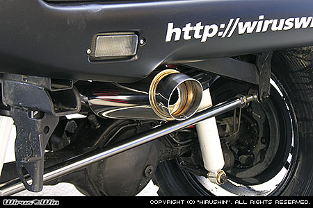 WirusWin】【JB23】ジムニー用左出しコンパクトマフラー スポーツタイプ