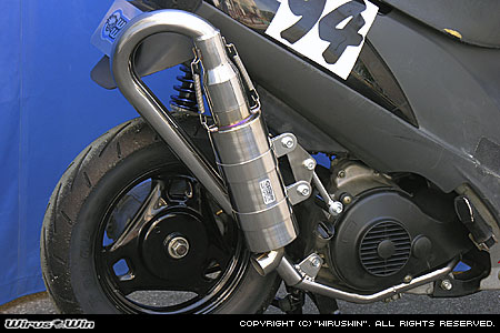 WirusWin Racing】アドレスV125用レーシングマフラー (HASEBEモデル)