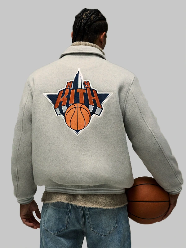 Kith New York Knicks Varsity Jacket | Knicks Kith Varsity Jacket