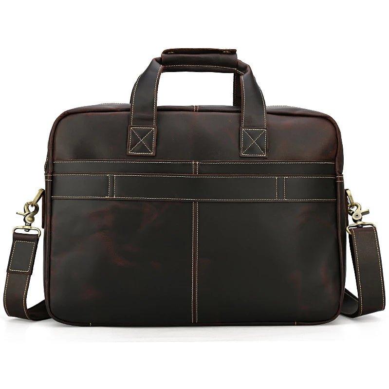 Woosir Leather Briefcase Attache Case Fit 17