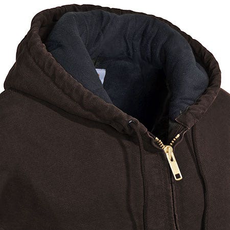 Carhartt Jackets: Men's Brown J130 DKB Flannel Lined Duck Active