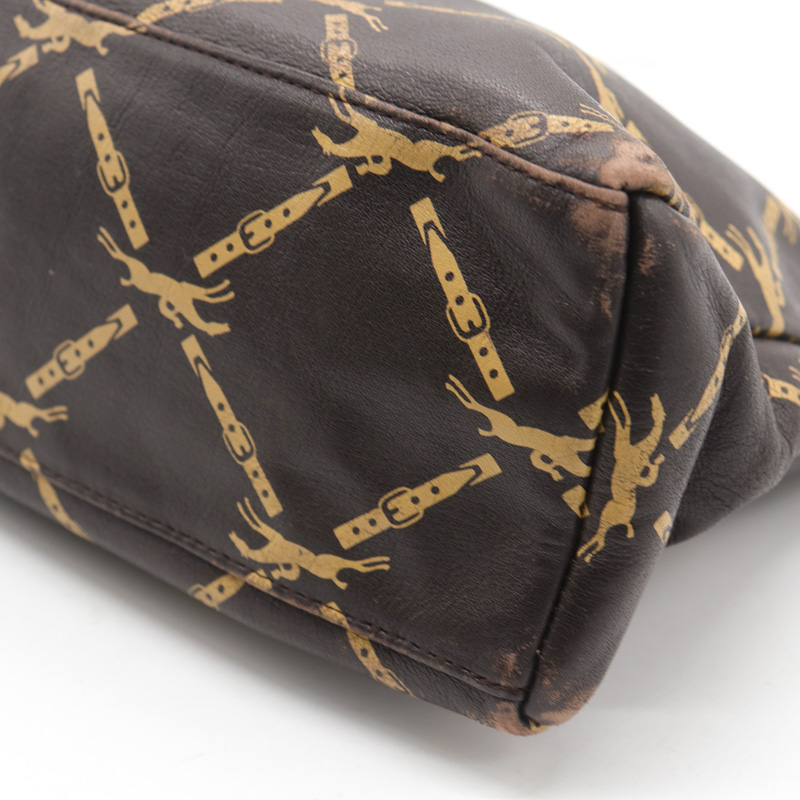 ロンシャン クラッチバッグ レザー 総柄 ロゴ ブランド ポーチ 鞄