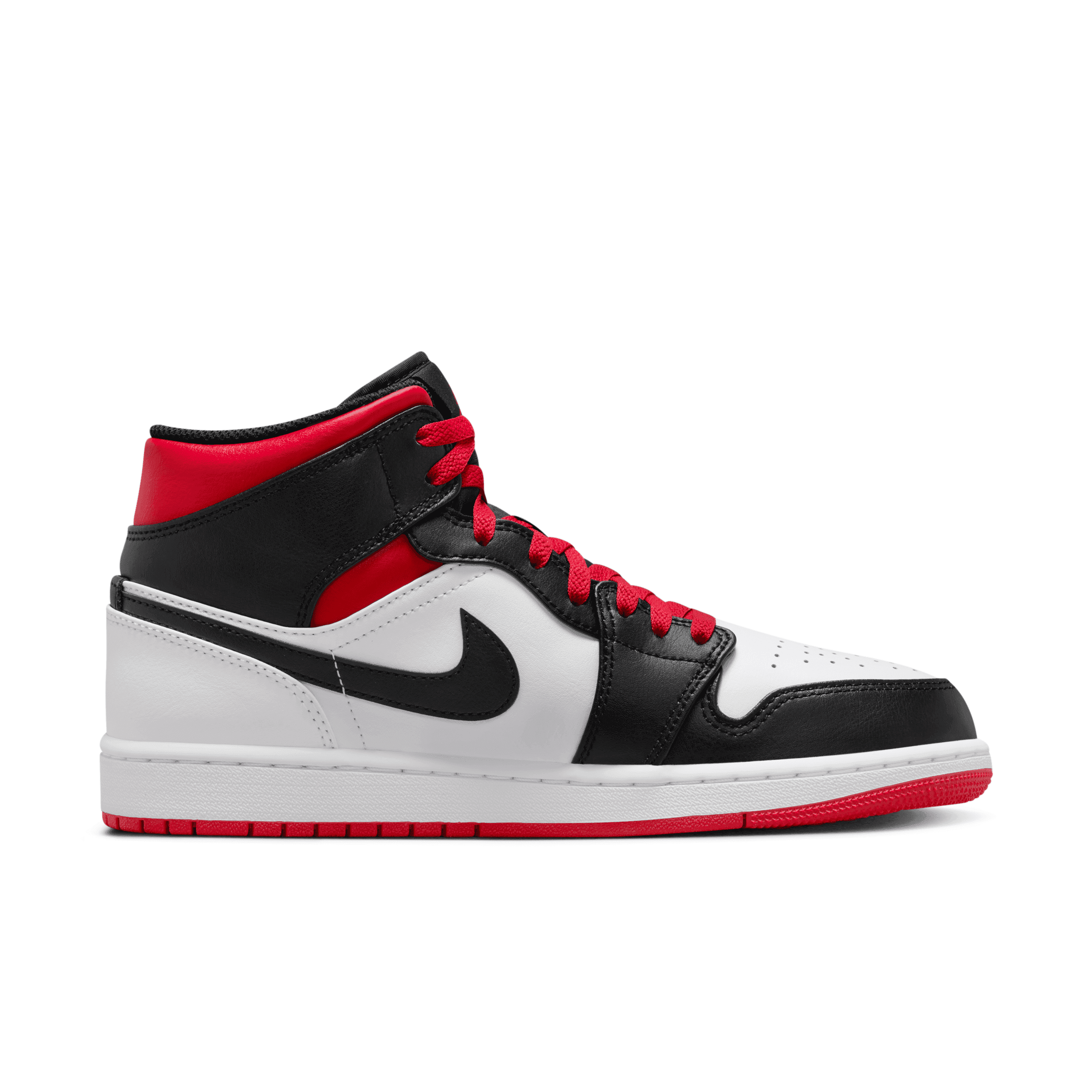 Air Jordan 1 Mid White Gym Red Black - DQ8426-106 Raffles & Where