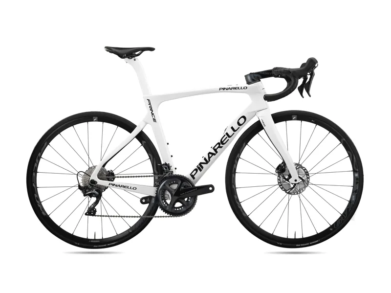 2023 Pinarello PRINCE DISC TiCR Road Bike with 105 Di2 in White