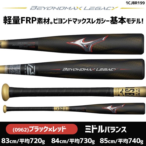 野球 ミズノ 限定 軟式用 大人 一般 軟式バット FRP製 金属芯材 バット