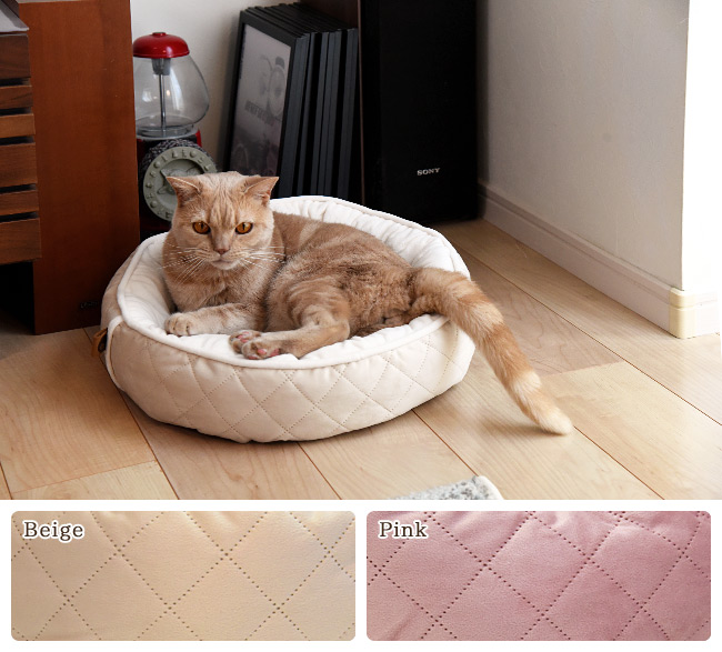 セール対象品】グランキルト ラウンドベッド Sサイズ RB-143S キルト風