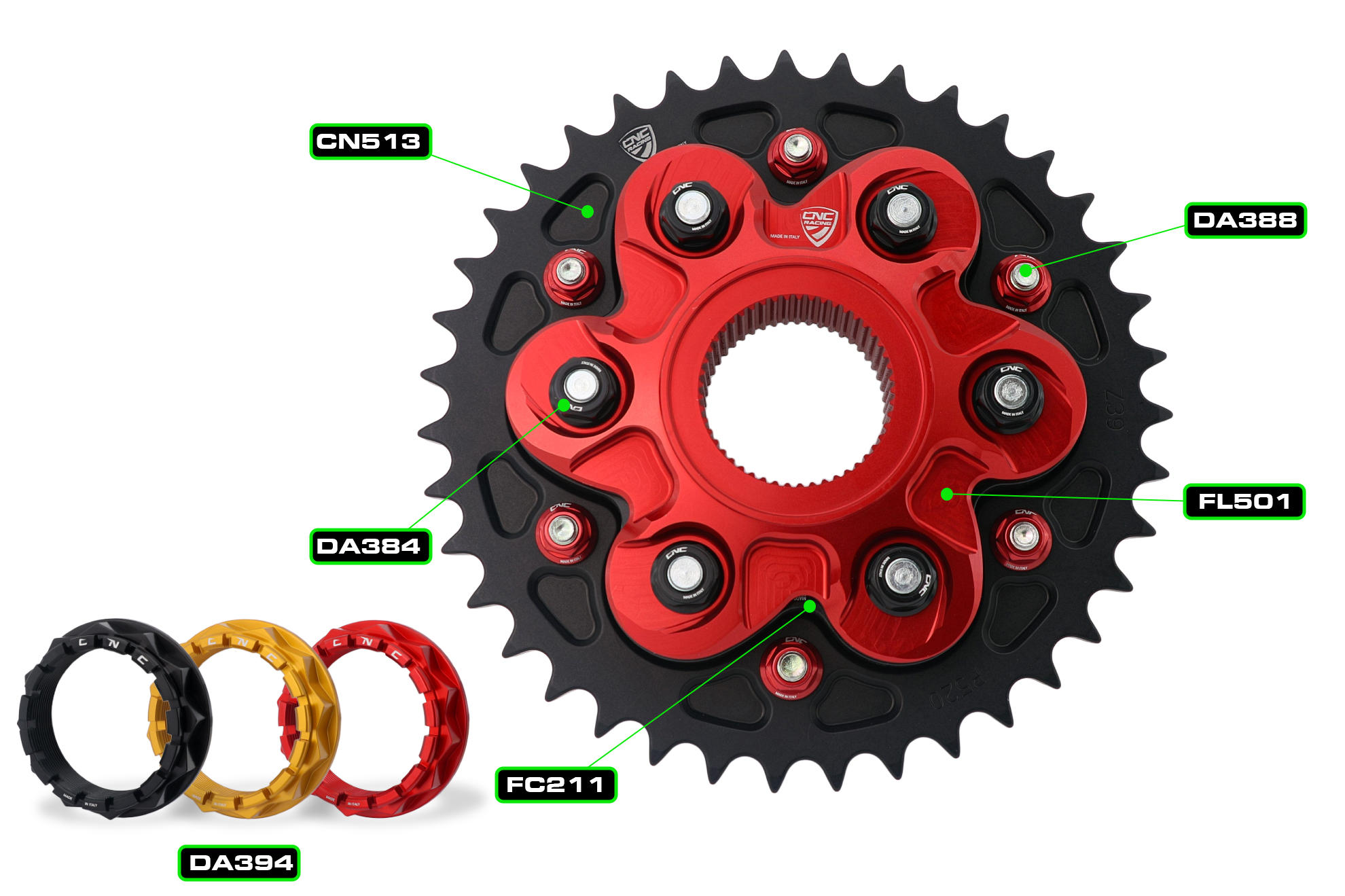 Rear Transmission Kit Ducati Monster 1200 - Sprocket P525 Z41