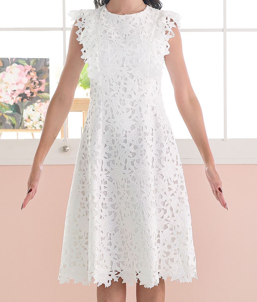 ケミカルレースミディアムドレス/山崎みどり - カラードレス