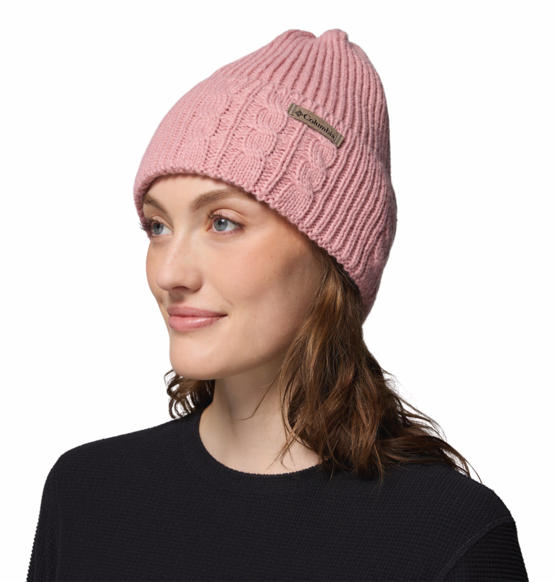 Columbia Womens Peach Agate Pass Cable Knit Beanie – Chogori India