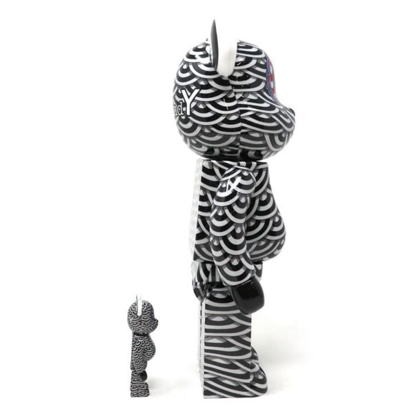 Figurine Medicom Toy 400% + 100% Bearbrick Sasada Yasuto x Ground