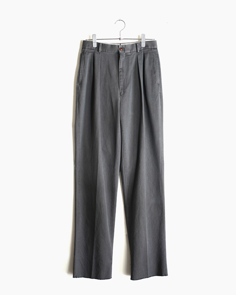 NEAT｜FOX BROTHERS WOOL HERRINGBONE｜TAPERED - Black｜PRODUCT