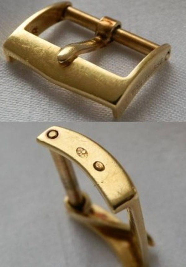 激希少☆1950年代AW社18金無垢尾錠☆パテック フィリップ☆14mm
