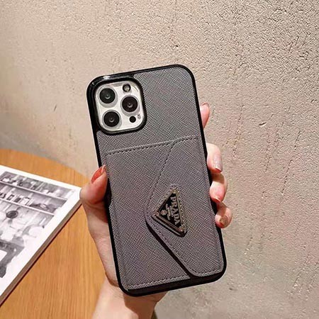 プラダ アイフォーン12 mini/12 pro max保護ケース prada 背面にカード