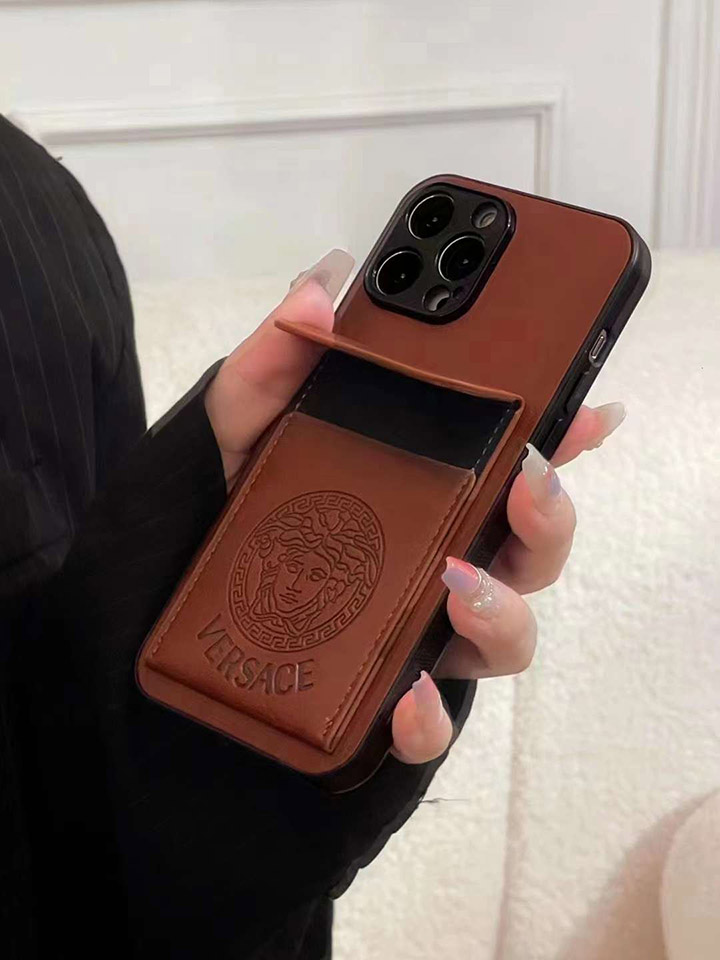 おすすめ ヴェルサーチ iPhone 15携帯ケース versace レザー iPhone 14