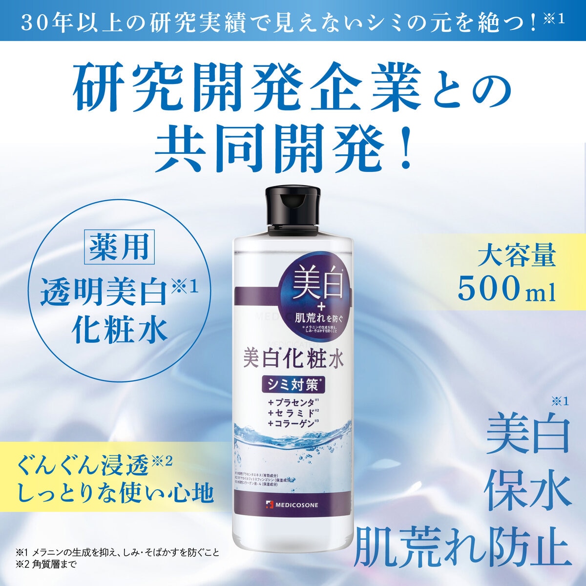 MEDICOSONE メディコスワン 美白化粧水 500mL 2本セット <医薬部外品