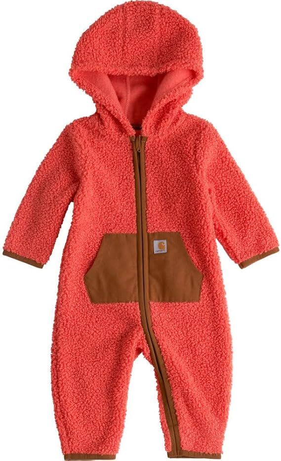 Carhartt Boy's Long Sleeve Zip Front Sherpa Coverall - Infants