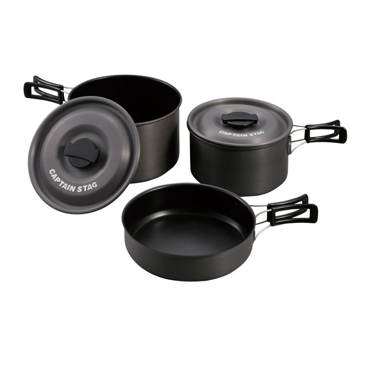 アルミクッカーMセット - アウトドア・キャンプ用品 - キャプテンスタッグ