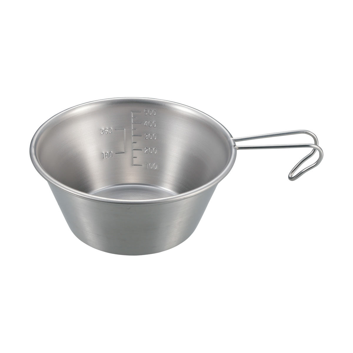 ステンレス ビッグシェラカップ630ml 螺旋仕上 - アウトドア・キャンプ