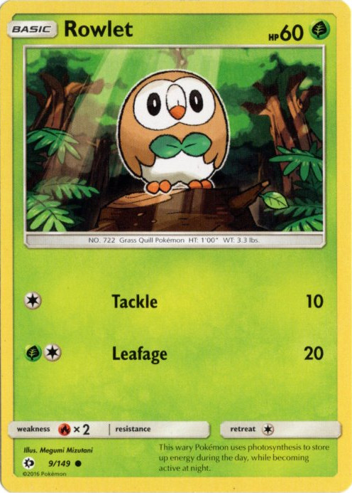 モクロー 海外版 英語版 Rowlet - 9/149 -【Card Chicken】