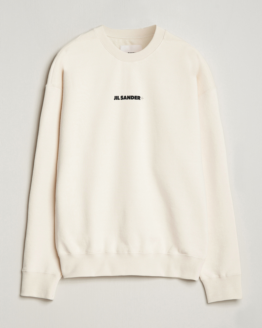 Jil Sander Small Logo Sweatshirt Dune at CareOfCarl.com