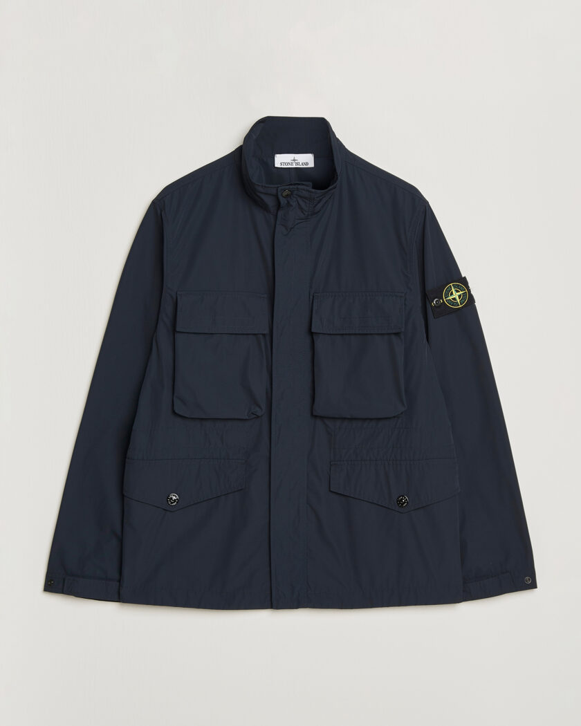 Stone Island David TC Field Jacket Navy Blue | Man - CareOfCarl.nl