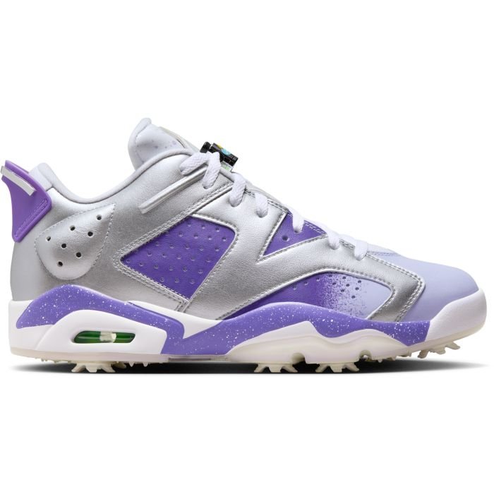 Nike Air Jordan Retro 6 G NRG Golf Shoes Silver/Purple - Carl's