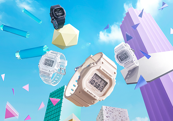 小ぶりサイズでフィット感を高めたスクエア型“BABY-G” | CASIO