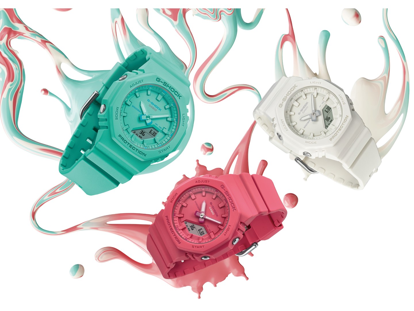 鮮やかなワントーンカラーを採用したコンパクトサイズの“G-SHOCK” | CASIO
