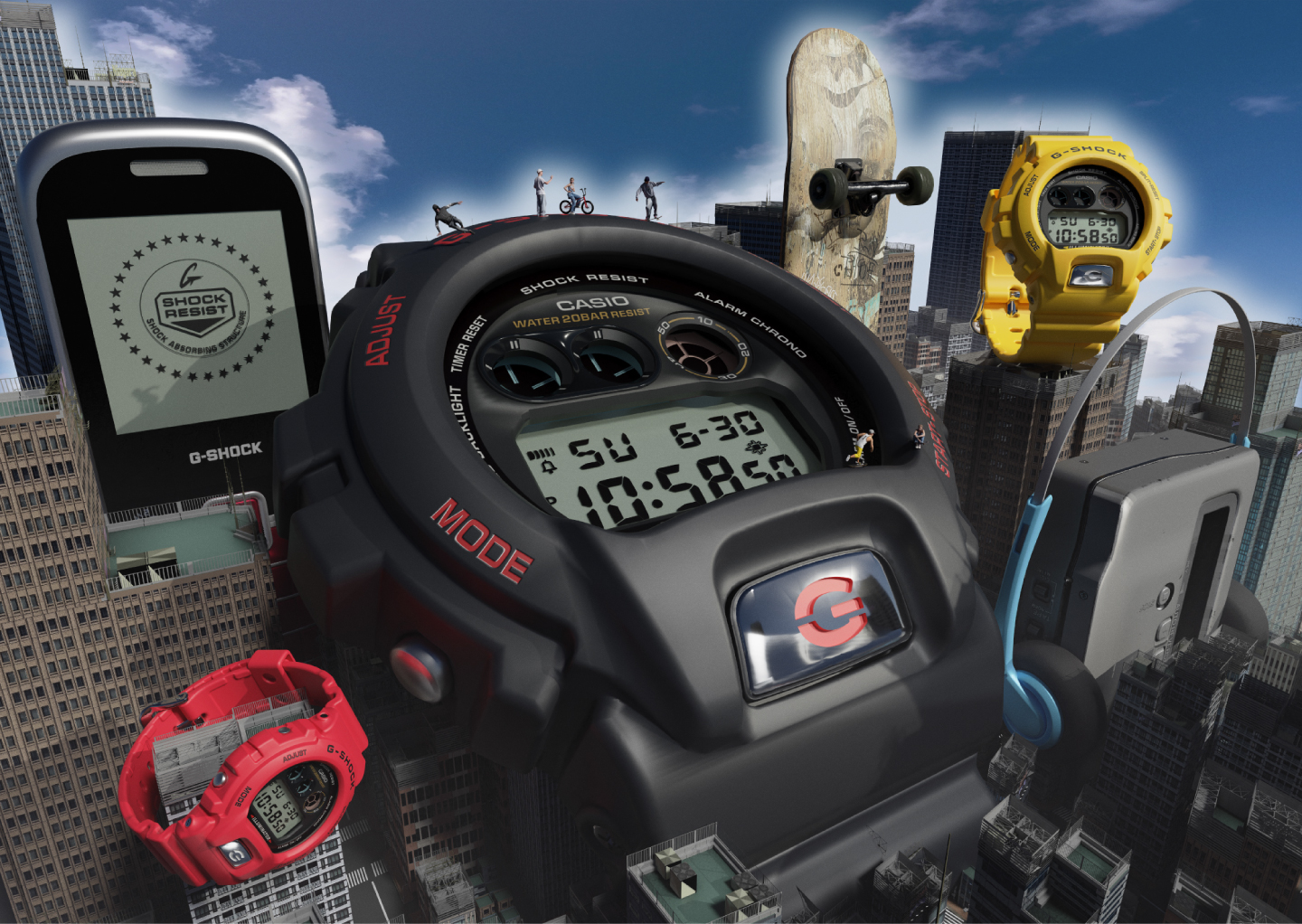 DW-6900」シリーズ誕生30周年を記念した“G-SHOCK” | CASIO