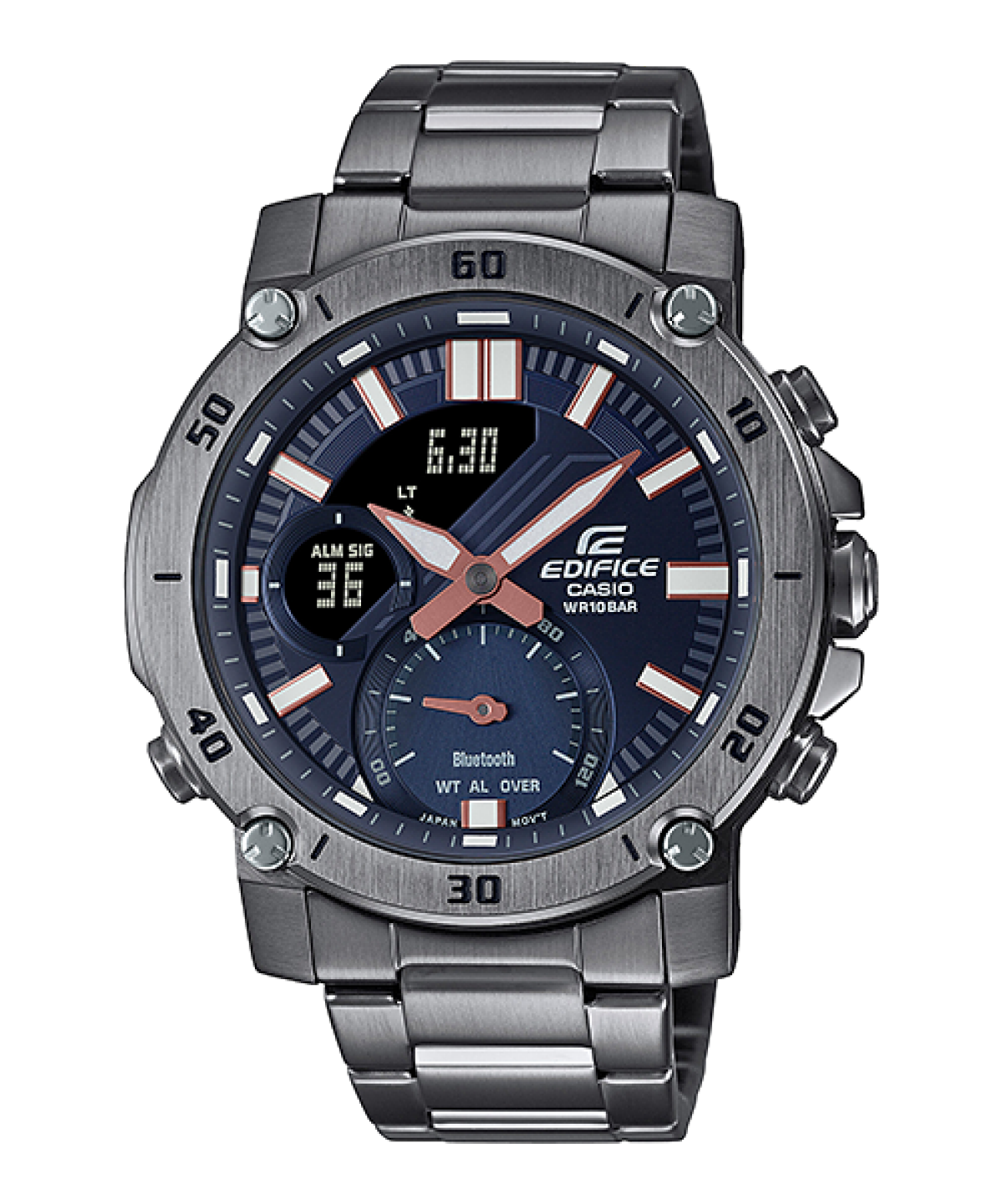 ECB20DC-1A | Gunmetal Smartphone Link Men's Watch EDIFICE | CASIO