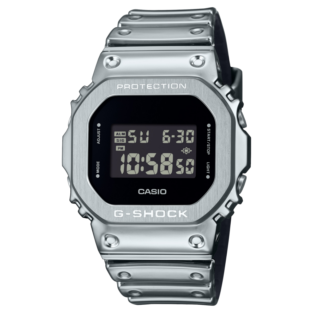 GM5600YM-8 | G-SHOCK Silver Watch, Silicone Watch Band | Casio