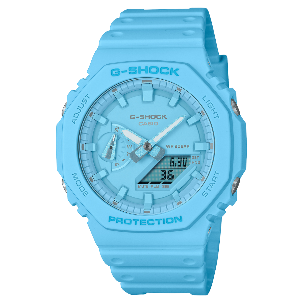 GA2100-2A2 | Light Blue, Blue Analog-Digital G-SHOCK Watch | Casio
