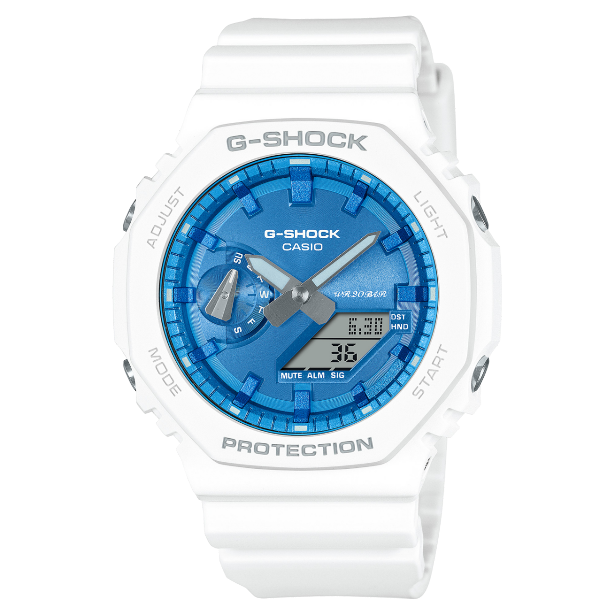 GA2100WS-7A | G-SHOCK 2100 Series White | CASIO