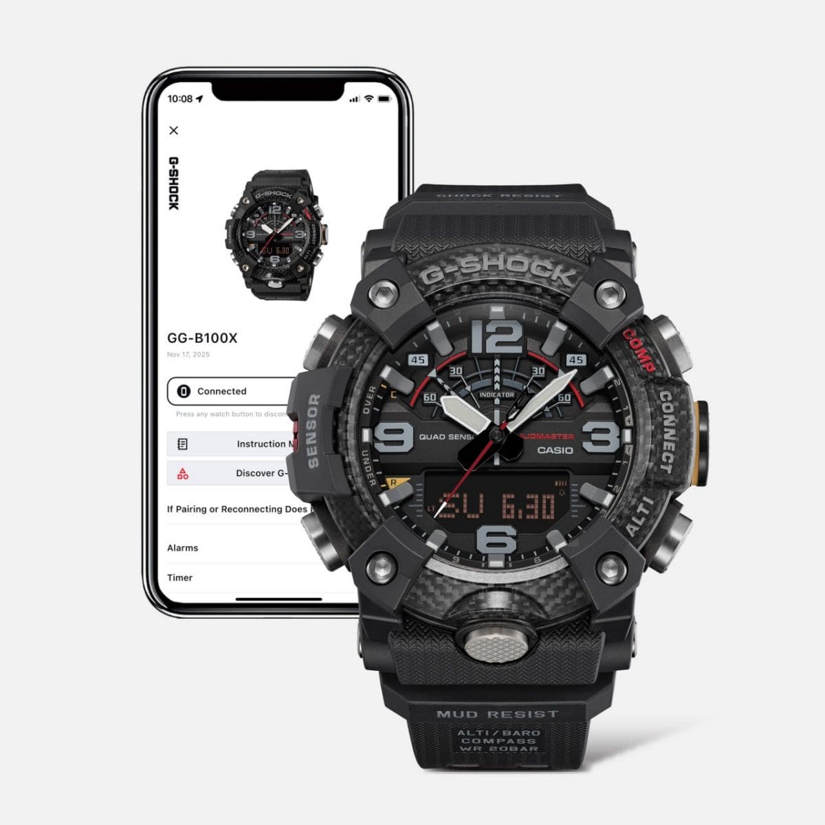 GGB100X-1A3 | G-SHOCK MASTER OF G - LAND Black | CASIO