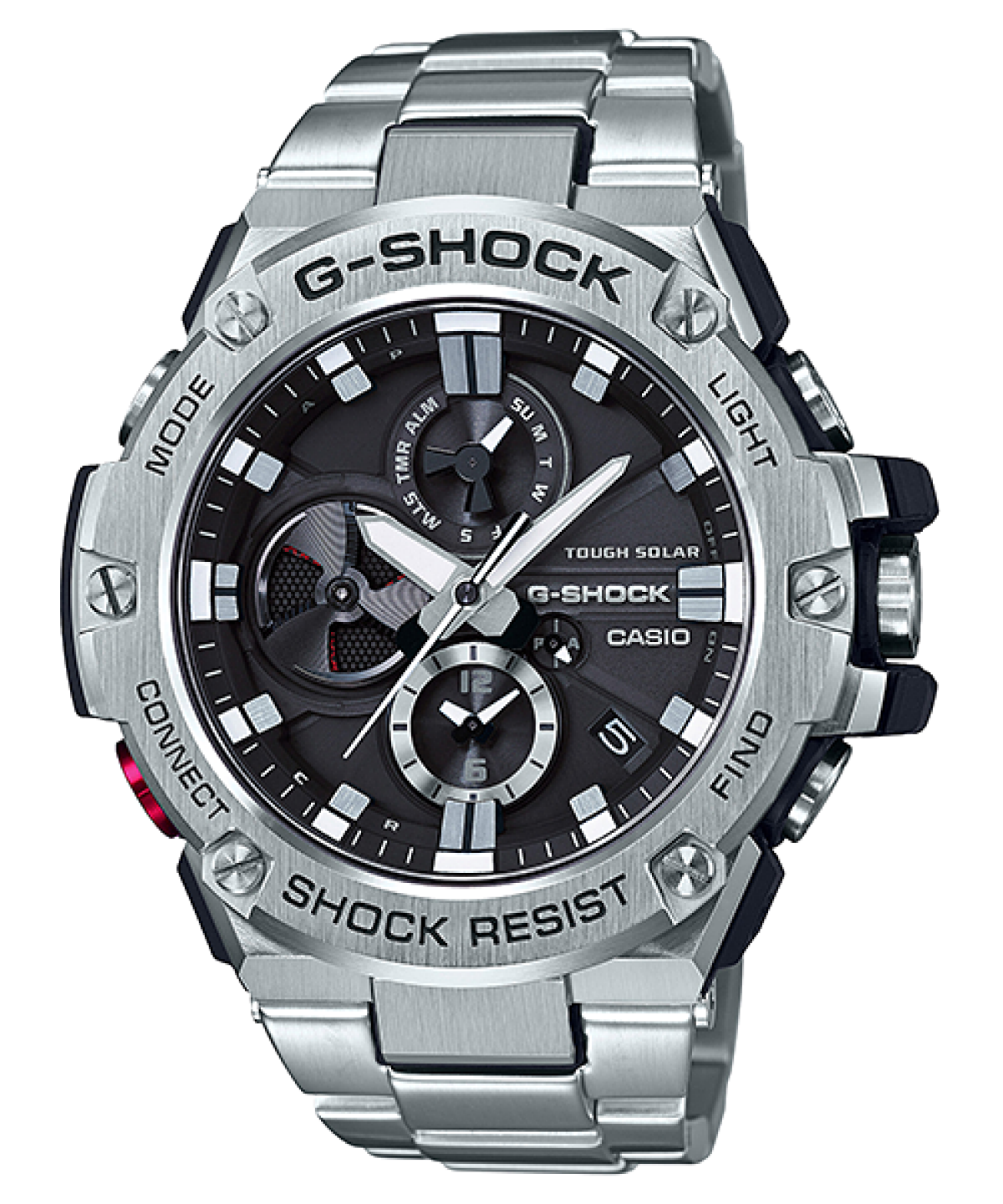 GSTB100D-1A | Analog Silver Solar Powered Men's Watch G-SHOCK | CASIO