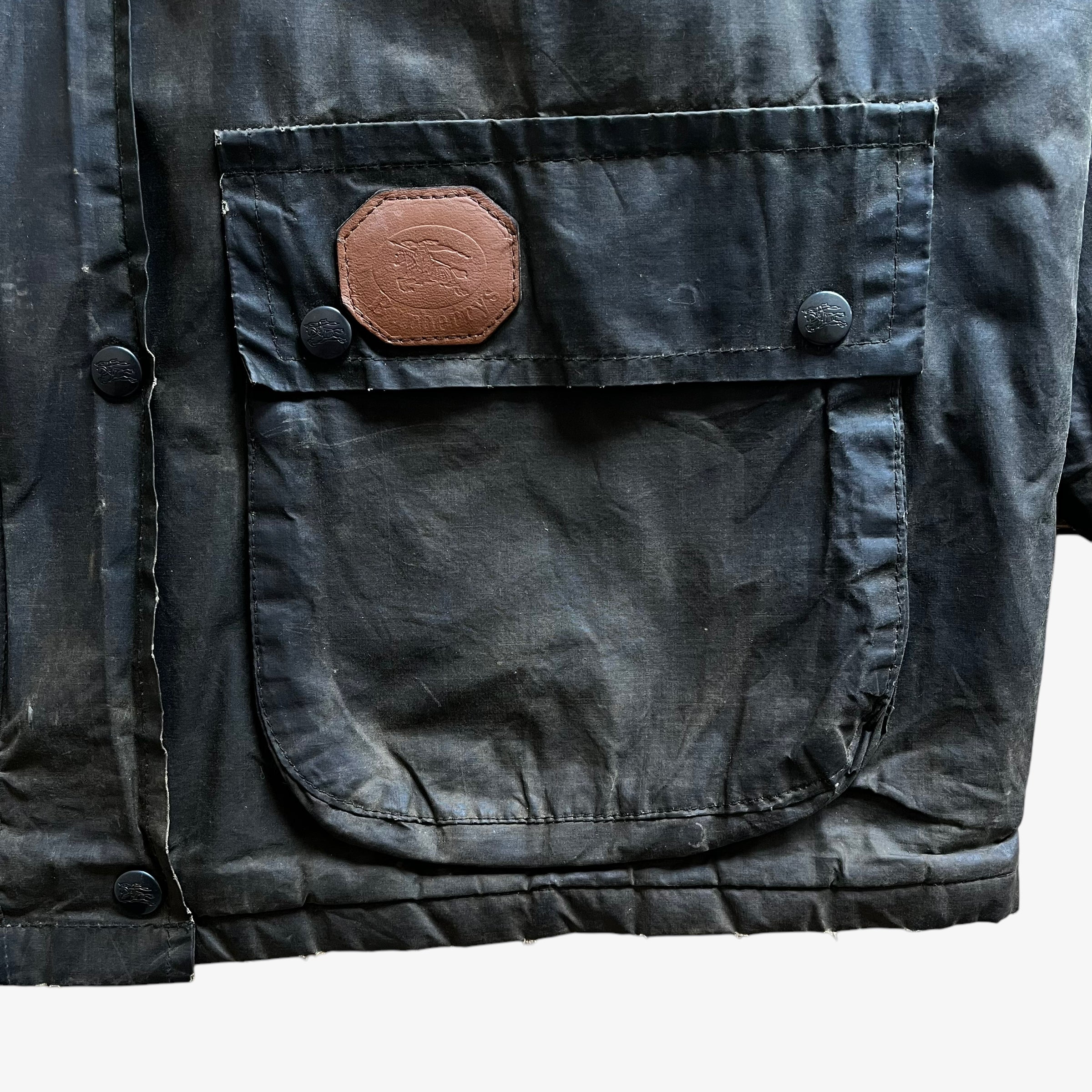 Vintage Burberry khaki Waxed Jacket | Casspio's Dream