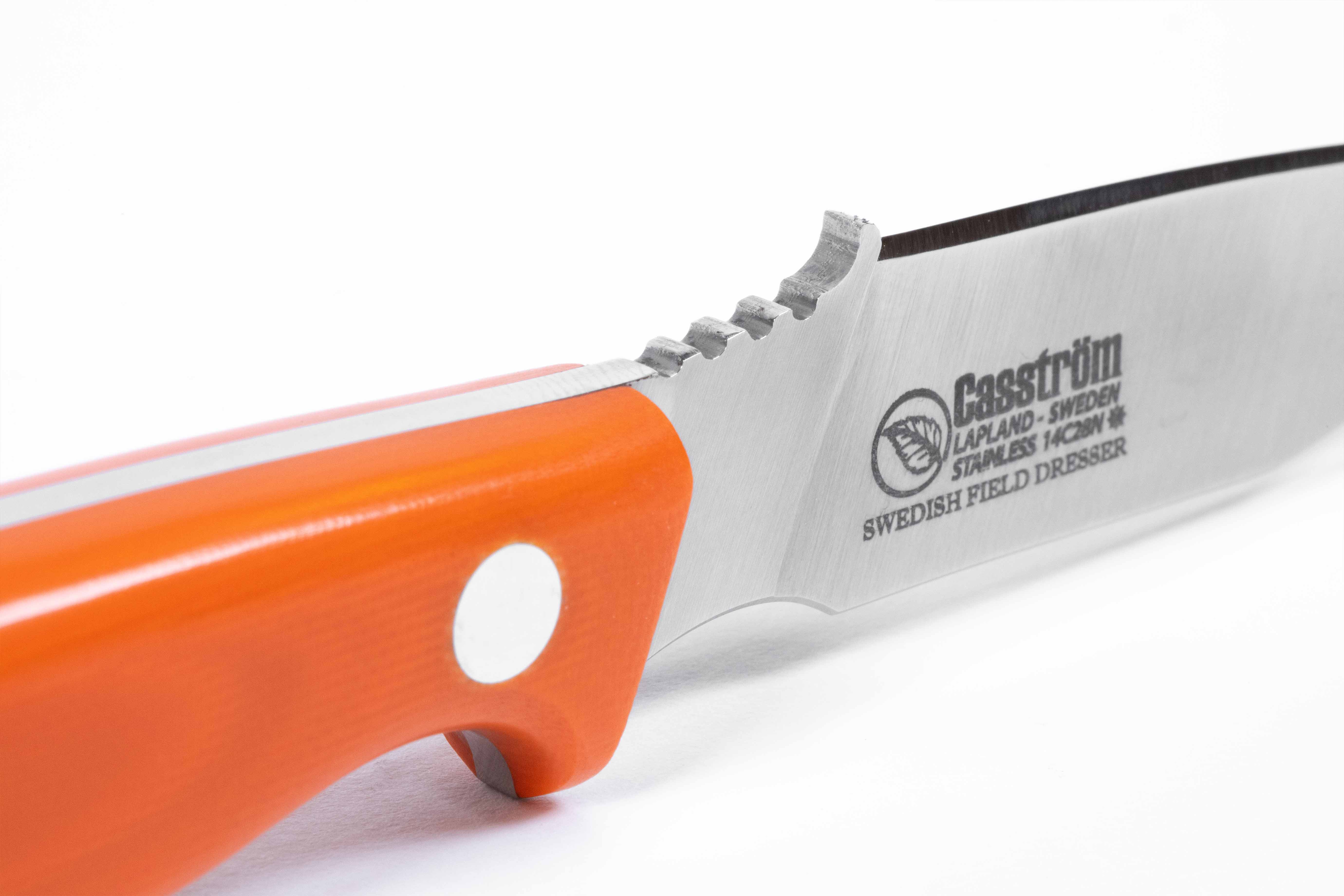 Swedish Hunters Combo, Double knife for hunting in bright orange
