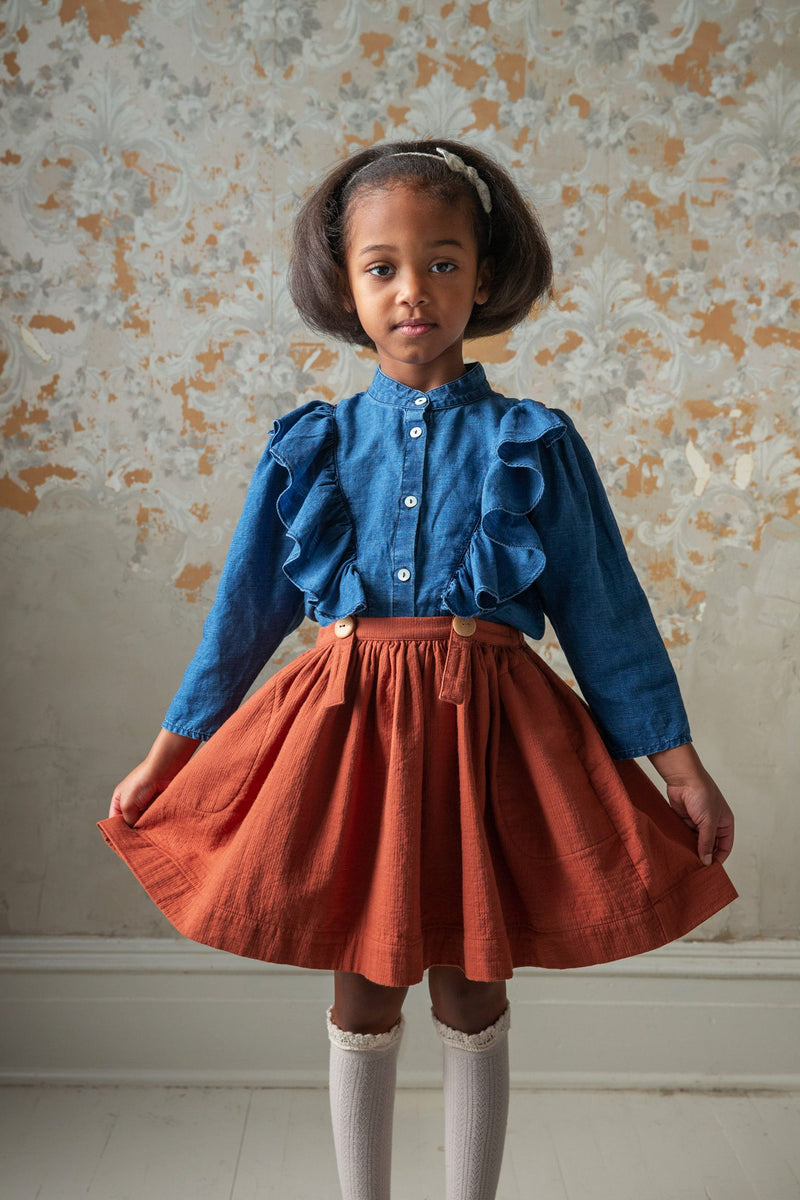 Soor Ploom Mavis Skirt - Sequoia – Casp Baby Mommy & Me Boutique