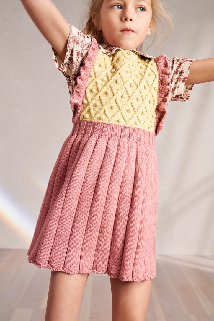 Misha & Puff Diamond Popcorn Pinafore - Rose Blush – Casp Baby