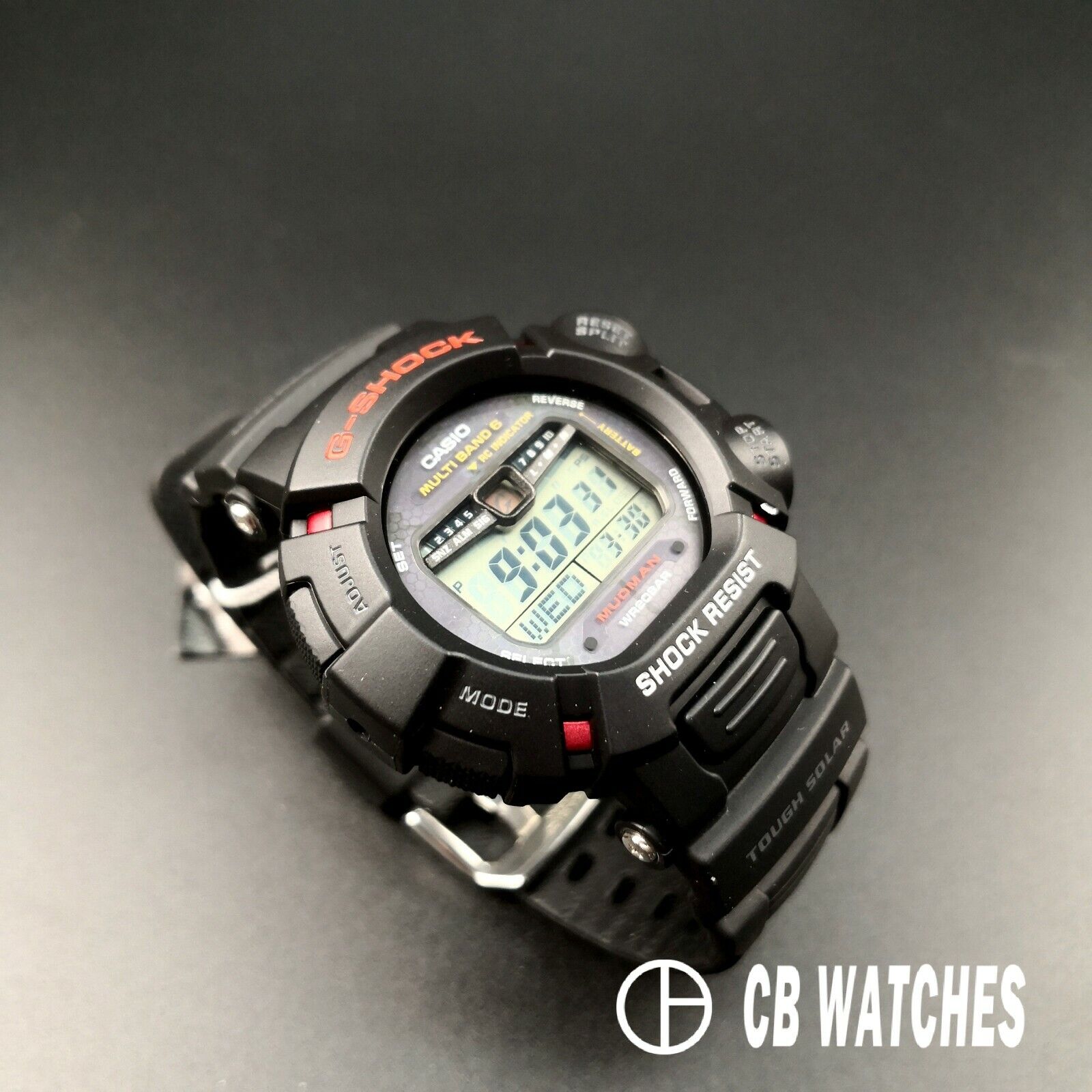 Casio GW-9010-1 G-Shock Mudman Tough Solar Watch Multiband6 – CB