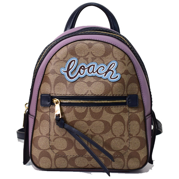 COACH】コーチ コーティングキャンバス スムースレザー シグネチャー