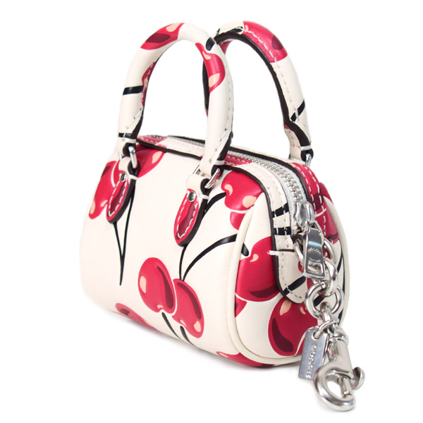 COACH】コーチ キーホルダー さくらんぼ チェリー レザー ミニ