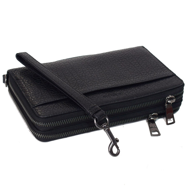 COACH】コーチ メンズ バッファローエンボスドレザー ダブル ジップ