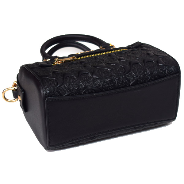 COACH】コーチ スムースカーフレザー シグネチャー 型押し ミニ